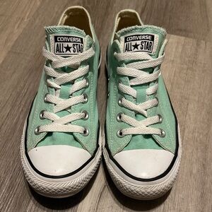 Converse All Star Pastel Green Canvas Shoes